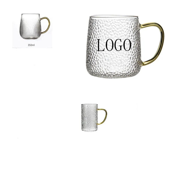 Glass Coffee Tea Mug With Handle