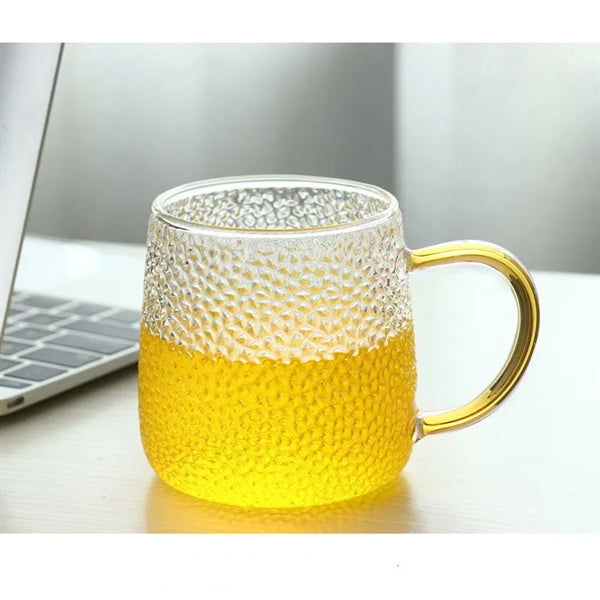 Glass Coffee Tea Mug With Handle