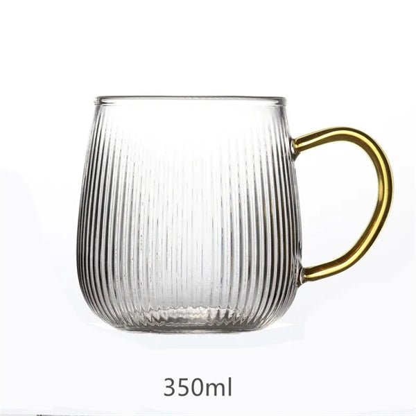 Glass Coffee Tea Mug With Handle