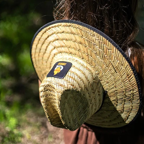 Domestic Straw Hat With Custom Patch