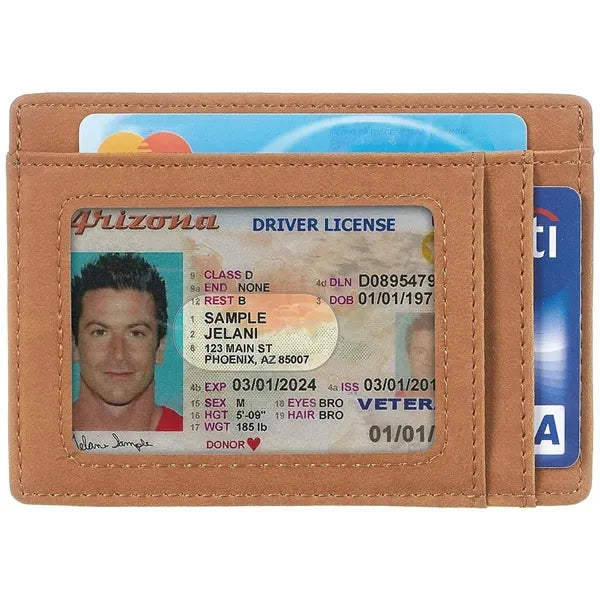 Slim Leather Rfid Front Pocket Wallet