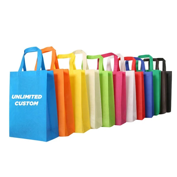 Non-Woven Vertical Foldable Tote Bags with Long Handle