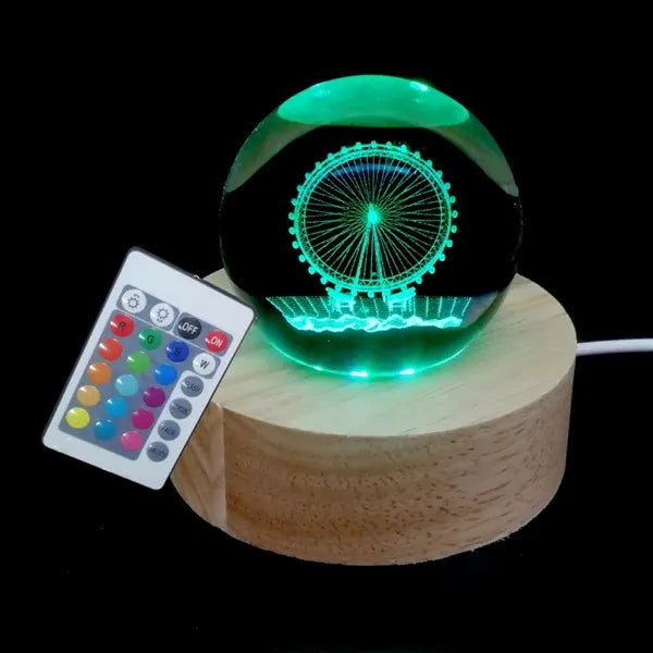 3D Luminous Crystal Ball