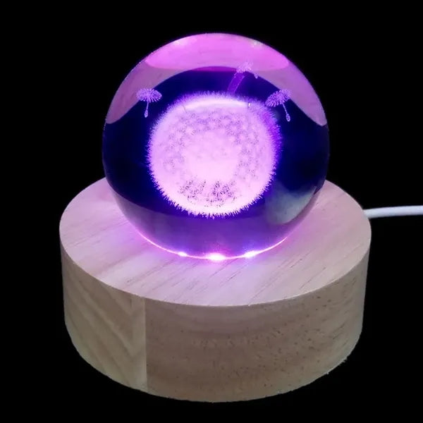 3D Luminous Crystal Ball