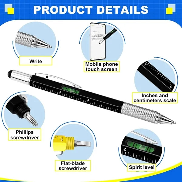 Metal Multitool Stylus Pen
