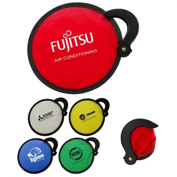 Round Folding Nylon with Handle Fan