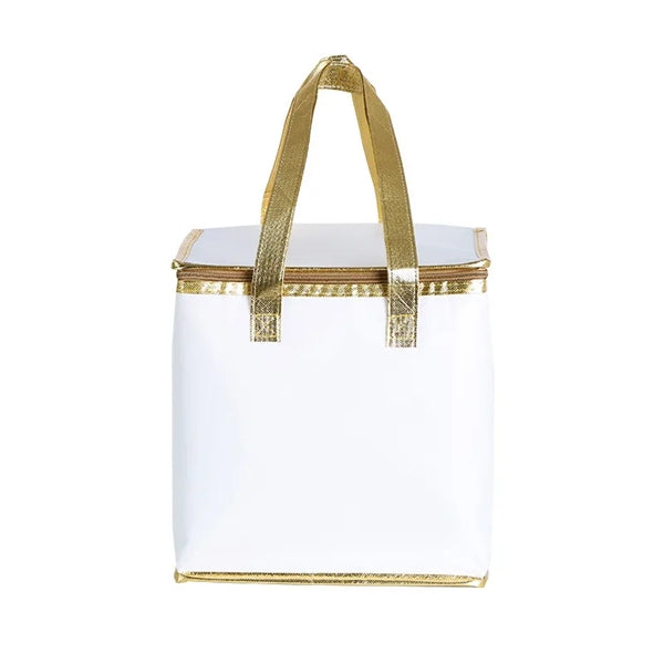 Collapsible cooler insulated grocery cake tote bag