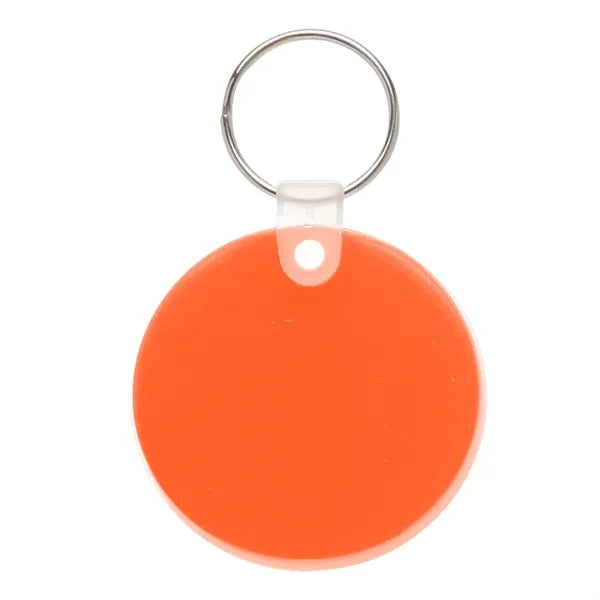 Round Soft Tag Keychain