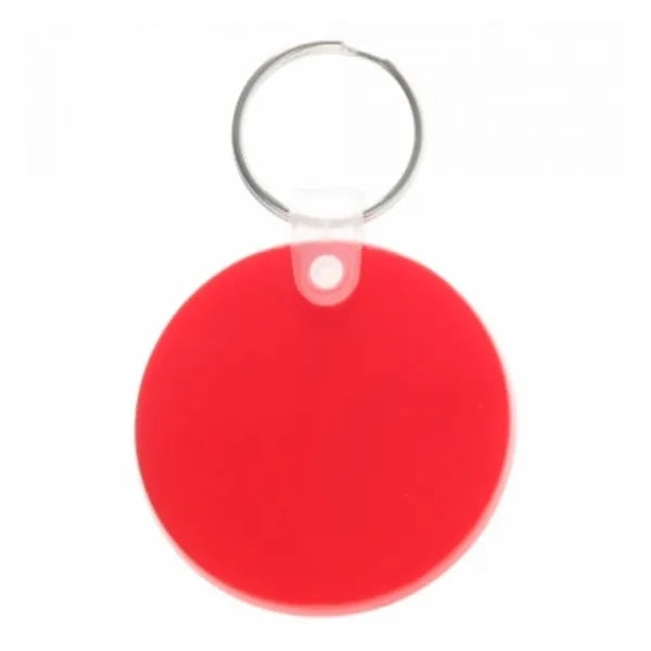 Round Soft Tag Keychain