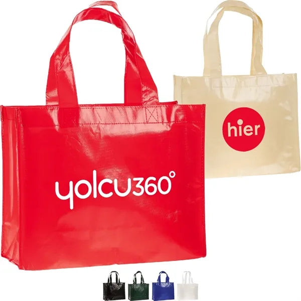 110 GSM Non-Woven Laminated W/ Gusset Tote Bag (16"X13"X6")