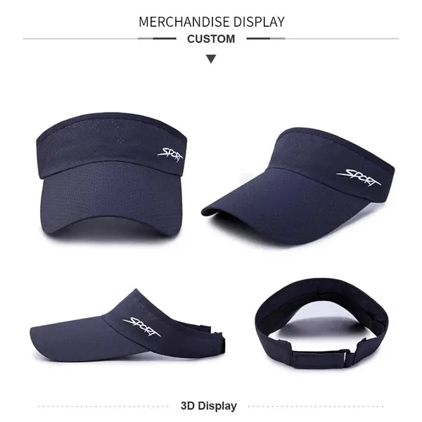 Summer sports golf running visor for adult outdoor quick dry