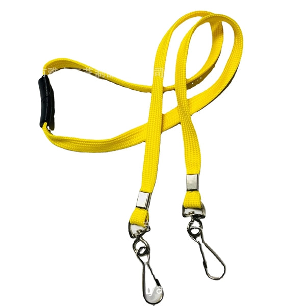 Silkscreen Lanyards, Flat Ribbed Polyester