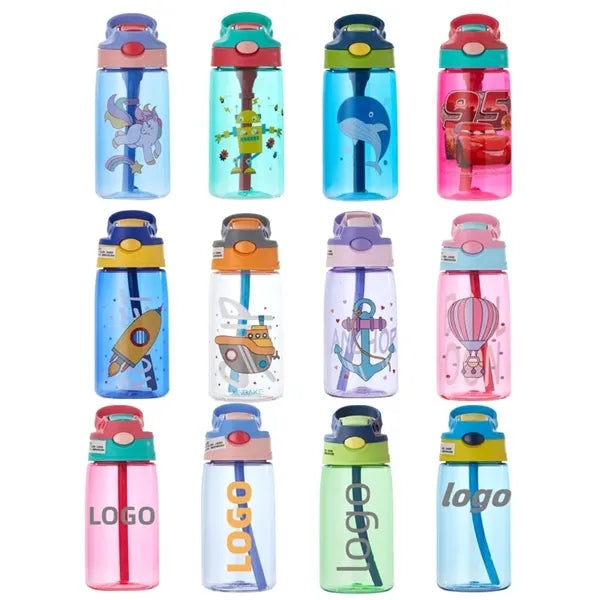 16 Oz. Children's Water Cup, Portable Sports Bottle