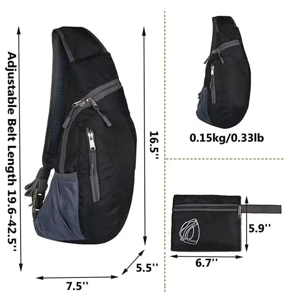 Foldable chest bag