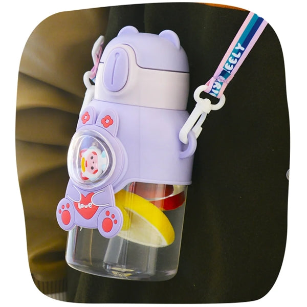 20 Oz. Strap-Type Portable Cute Cartoon Water Cup
