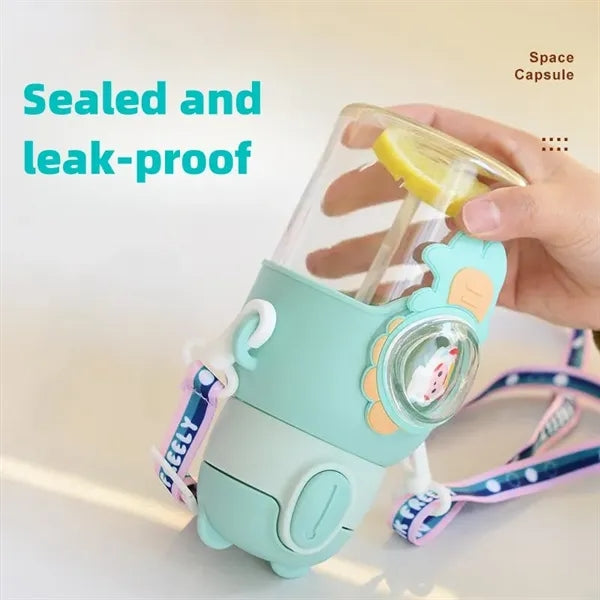 20 Oz. Strap-Type Portable Cute Cartoon Water Cup