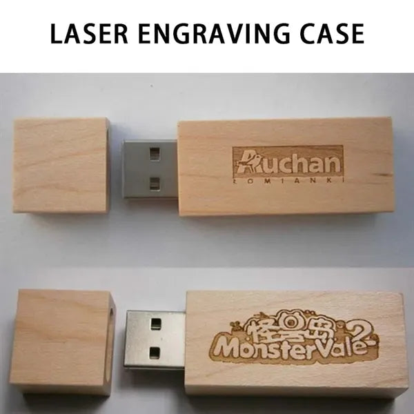 Laser Engraved 16G Wood USB Flash Drive