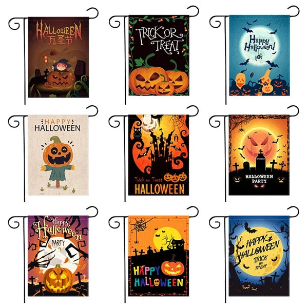 Double Sided Decorative Halloween Garden Flag(No Including F