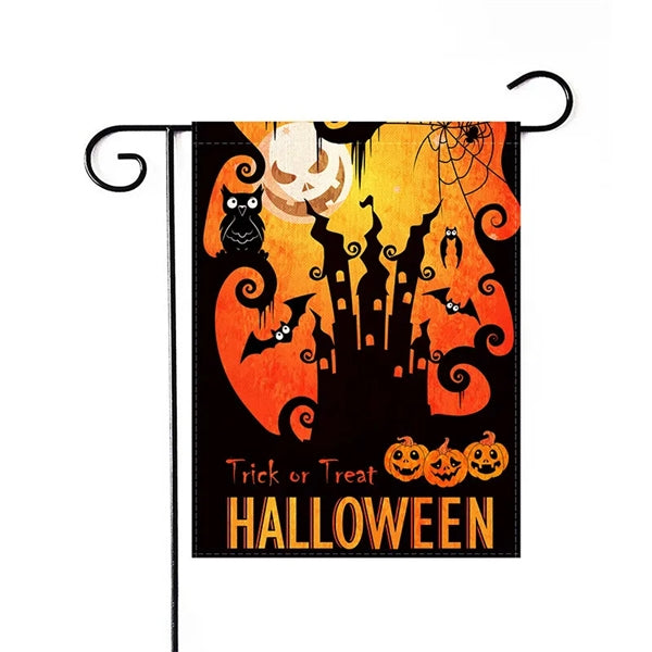 Double Sided Decorative Halloween Garden Flag(No Including F