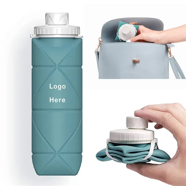 20Oz Collapsible Silicone Water Bottle