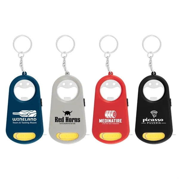 Casper LED Light, Bottle Opener, Keyring - Pad Print