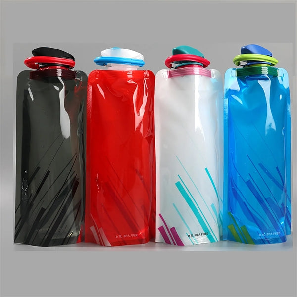 23.6 oz Folding Outdoor Portable PE Water Bottle