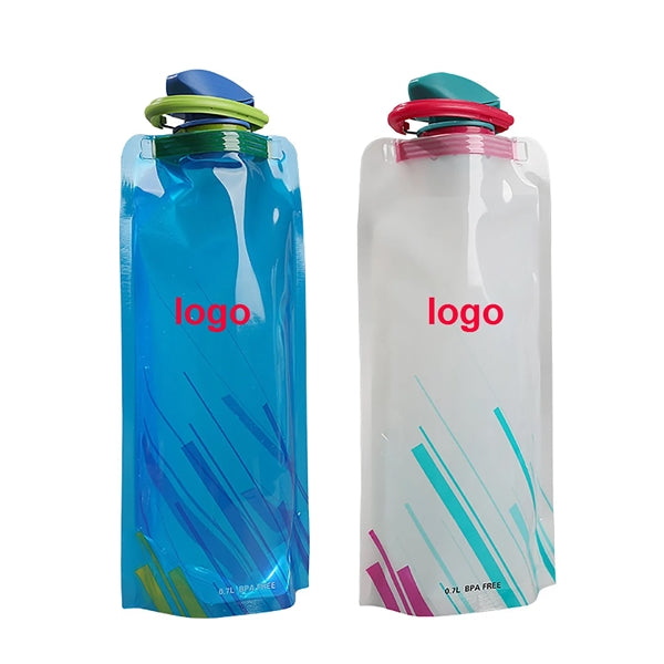 23.6 oz Folding Outdoor Portable PE Water Bottle