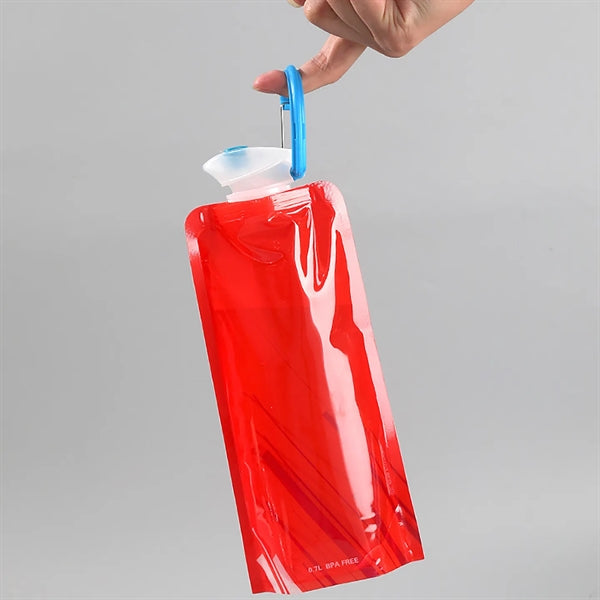 23.6 oz Folding Outdoor Portable PE Water Bottle