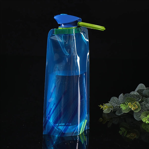 23.6 oz Folding Outdoor Portable PE Water Bottle