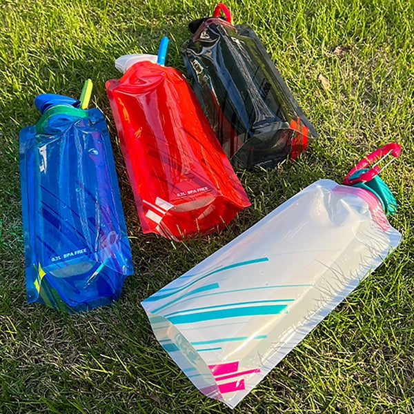 23.6 oz Folding Outdoor Portable PE Water Bottle