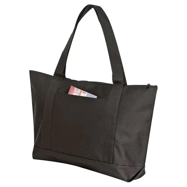 Poly Zipper Boat Tote Bag
