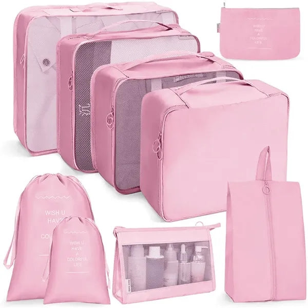 Nylon 7 PCS Set Packing Luggage Storage Bag
