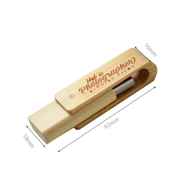 Bamboo USB 2.0 Flash Drive Memory Stick
