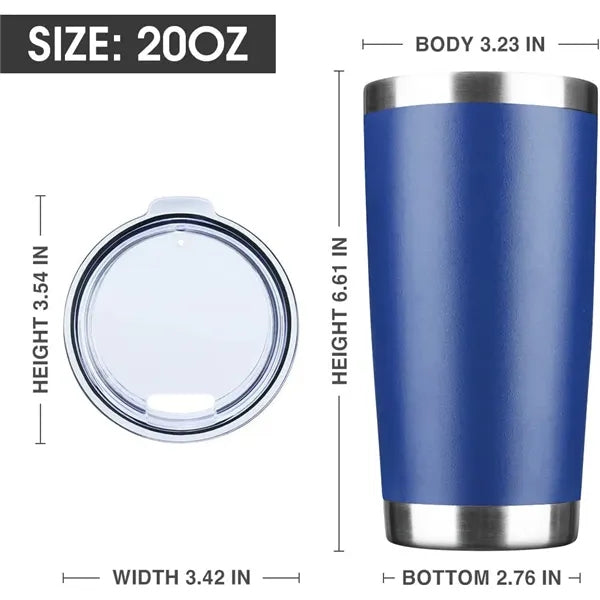 20oz Tumbler Stainless Steel Vacuum Insulated Mug with Lid