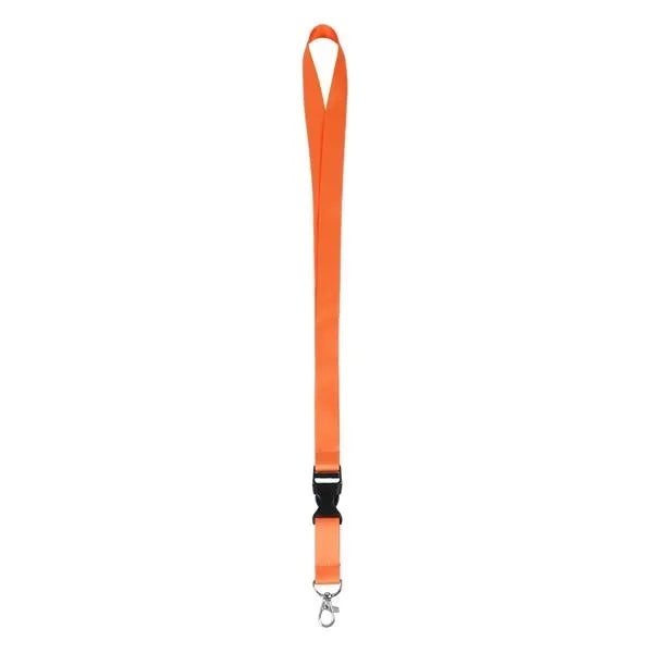 3/4" Full Color Lanyard with Lobster Hook and Plastic Buckle