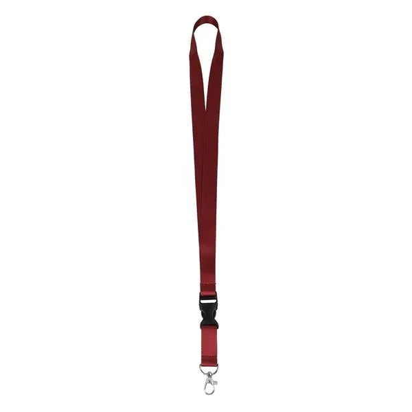 3/4" Full Color Lanyard with Lobster Hook and Plastic Buckle
