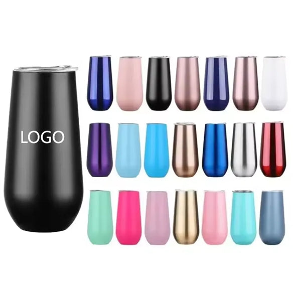 6 oz Stemless Champagne Flute Tumbler