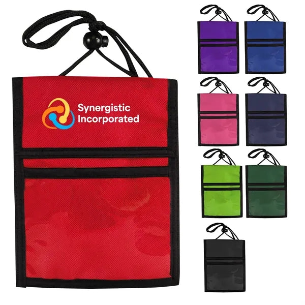 Multi Pocket Badge Holder/Passport Pouch