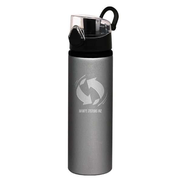 25 oz. Flip Aluminum Water Bottle (Engraved Imprint)