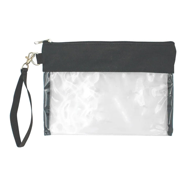Clear Vinyl Wristlet Bag