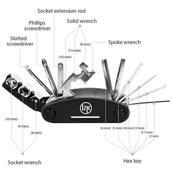 Multi-Function Bicycle Repair Tool