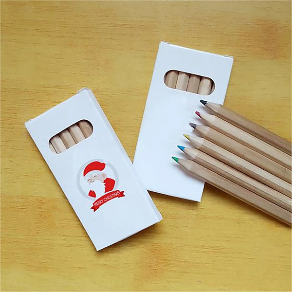 6-Piece Colored Pencil Kraft Paper Box Set