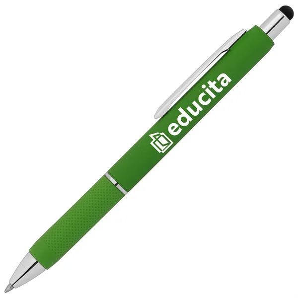 Serena Retractable Gel Stylus Pen - Silkscreen