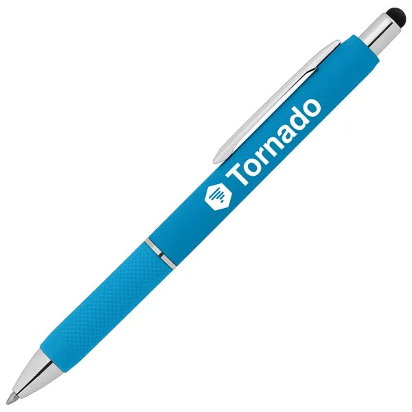 Serena Retractable Gel Stylus Pen - Silkscreen