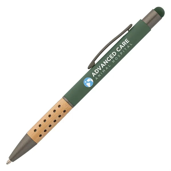 Bowie Bamboo Grip Stylus Pen - ColorJet