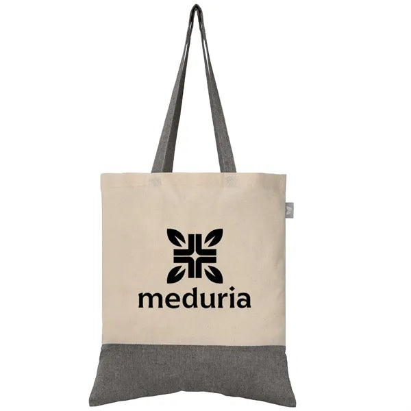 Quebec - 5 oz. Two-Tone Recycled Cotton Tote