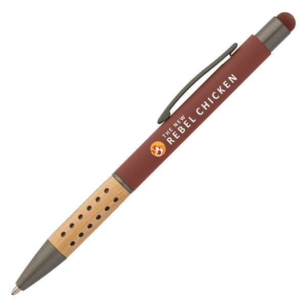 Bowie Bamboo Grip Stylus Pen - ColorJet