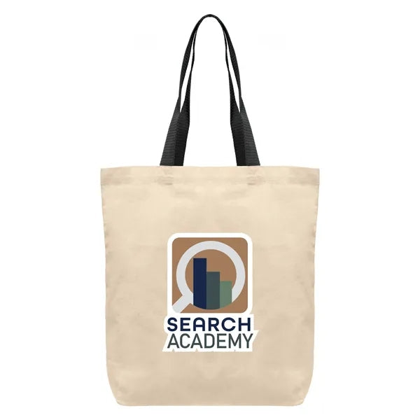 Tonga - 5 oz. Natural Cotton Tote w/ Color Straps
