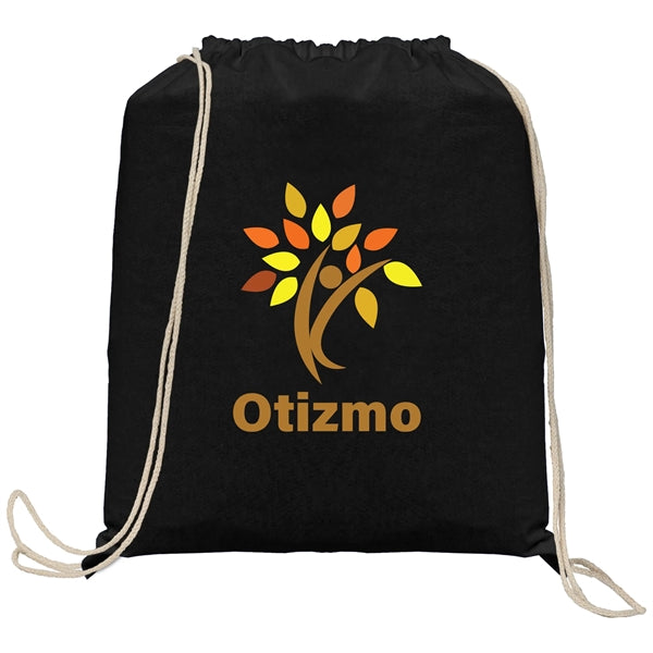 Java - 5 oz. Cotton Drawstring Backpack - Heat Transfer