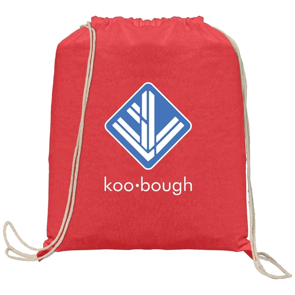 Java - 5 oz. Cotton Drawstring Backpack - Heat Transfer